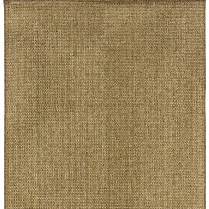 8' Tan Indoor Outdoor Runner Rug