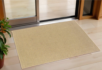 8' Tan Indoor Outdoor Runner Rug