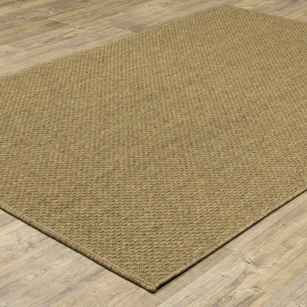 4' X 6' Tan Indoor Outdoor Area Rug