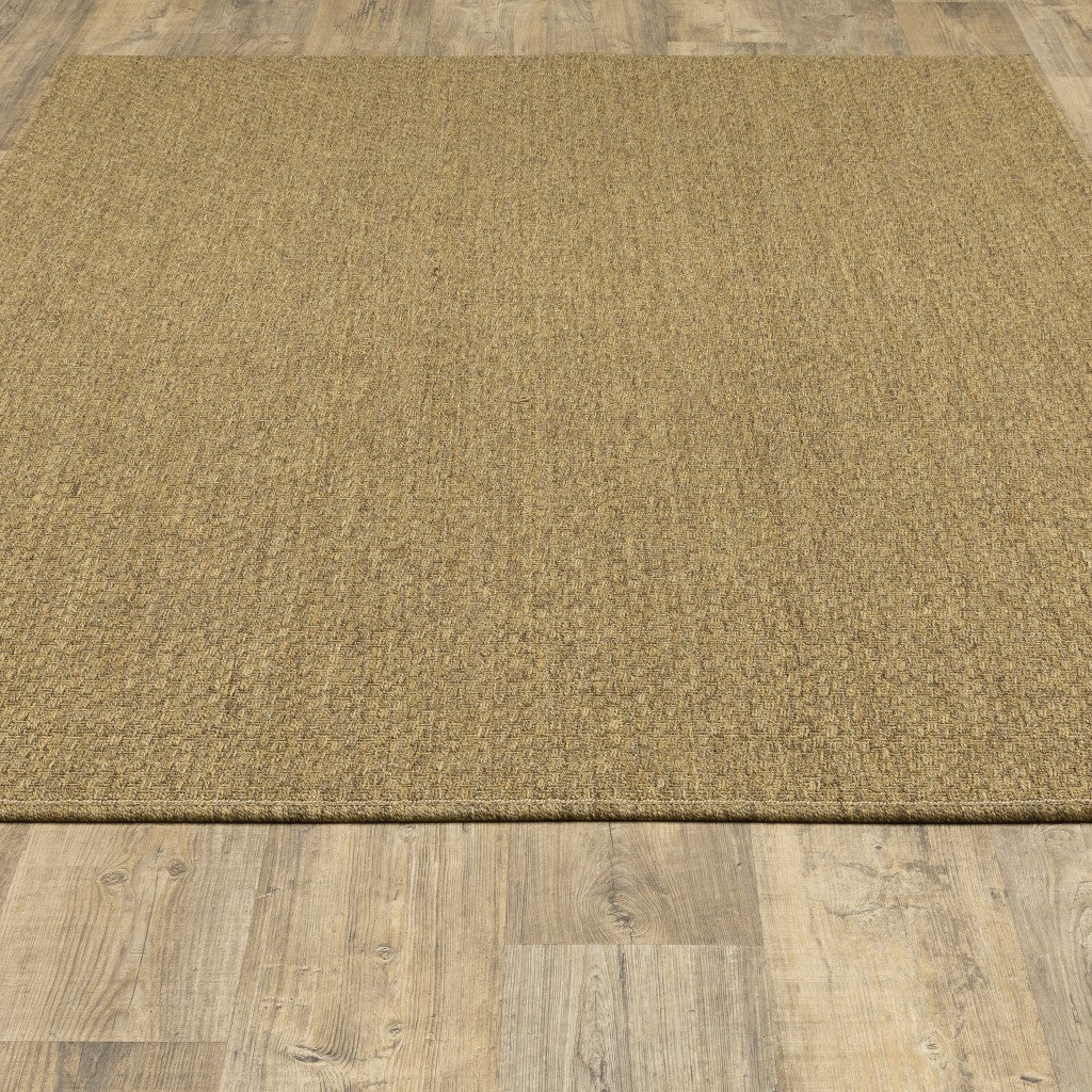 2' X 8' Tan Indoor Outdoor Area Rug