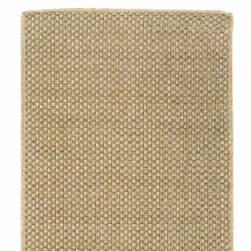 9' X 13' Beige Indoor Outdoor Area Rug