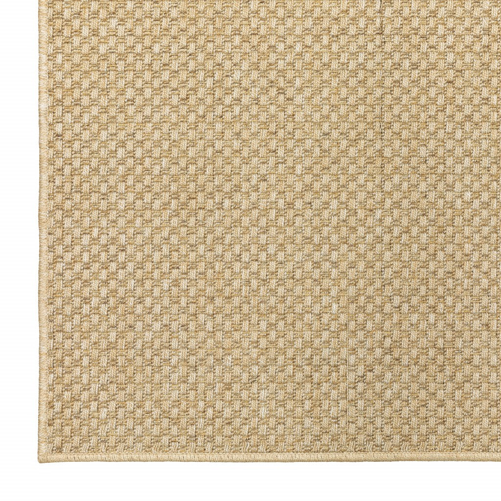 7' X 10' Beige Indoor Outdoor Area Rug