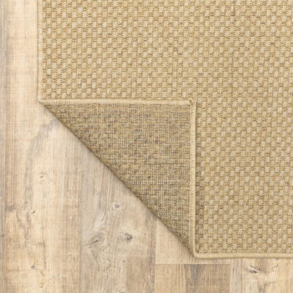 5' X 8' Beige Indoor Outdoor Area Rug