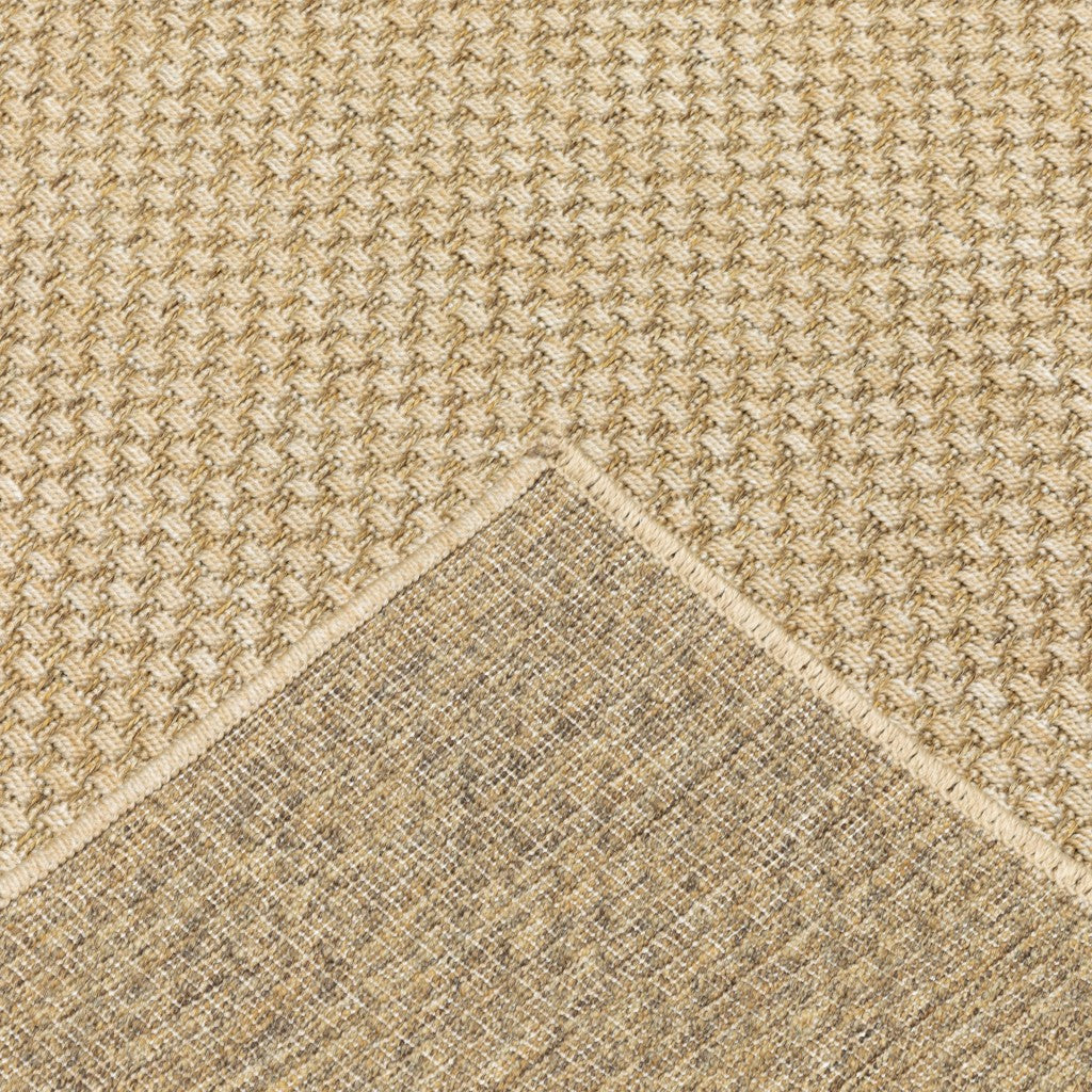 9' X 13' Beige Indoor Outdoor Area Rug