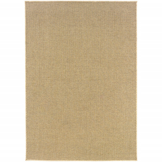 4' x 6' Beige Indoor Outdoor Area Rug