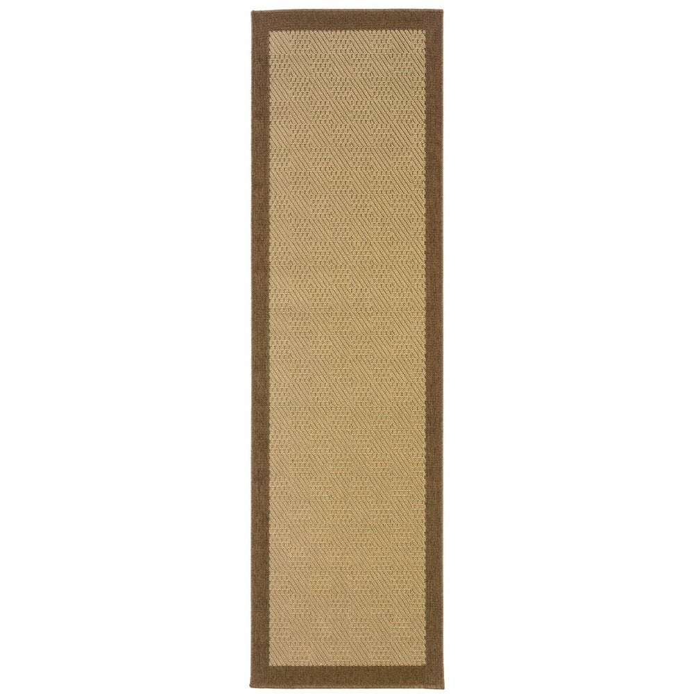 8' X 13' Beige Indoor Outdoor Area Rug