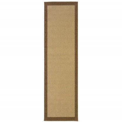 8' X 13' Beige Indoor Outdoor Area Rug