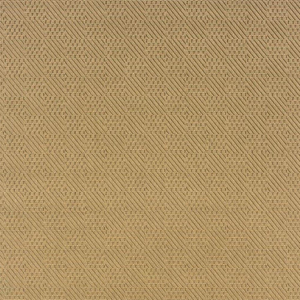 5' X 8' Beige Indoor Outdoor Area Rug