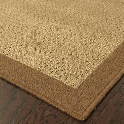 8' X 13' Beige Indoor Outdoor Area Rug