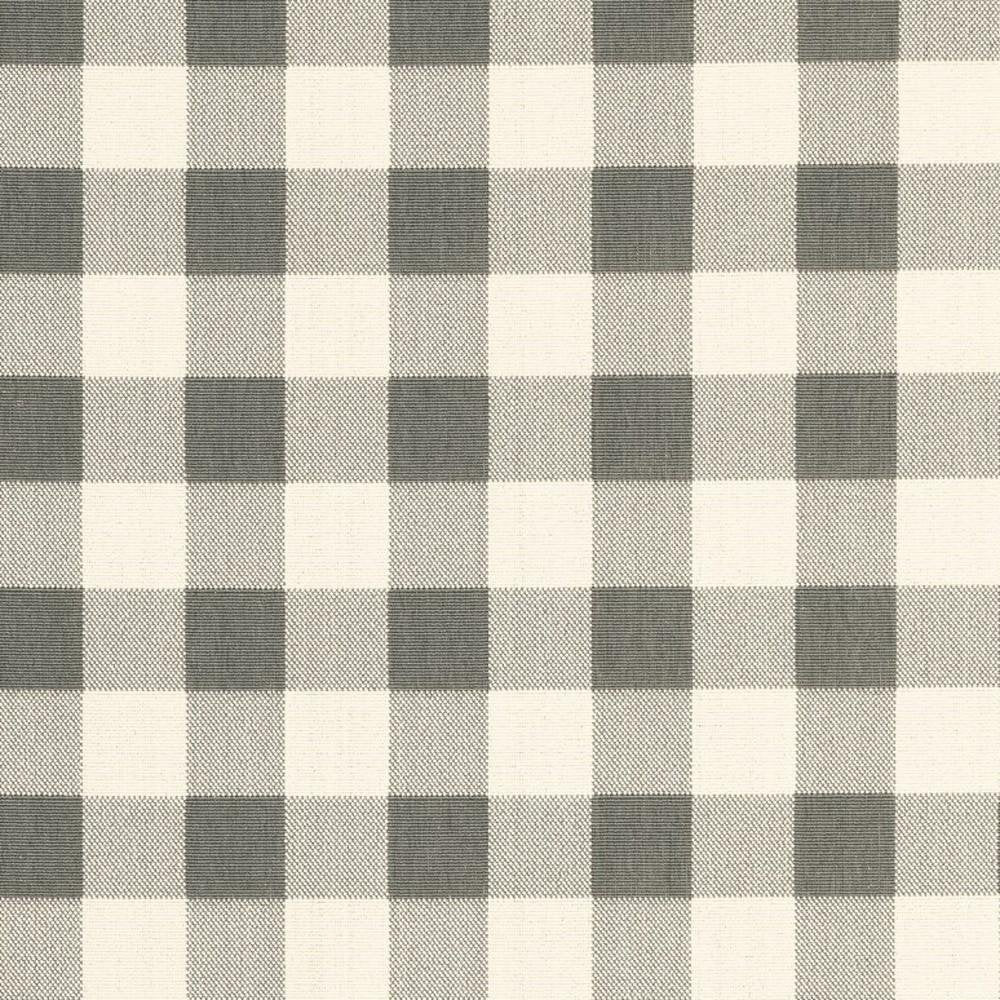 8' Gray And Ivory Indoor Outdoor Runner Rug
