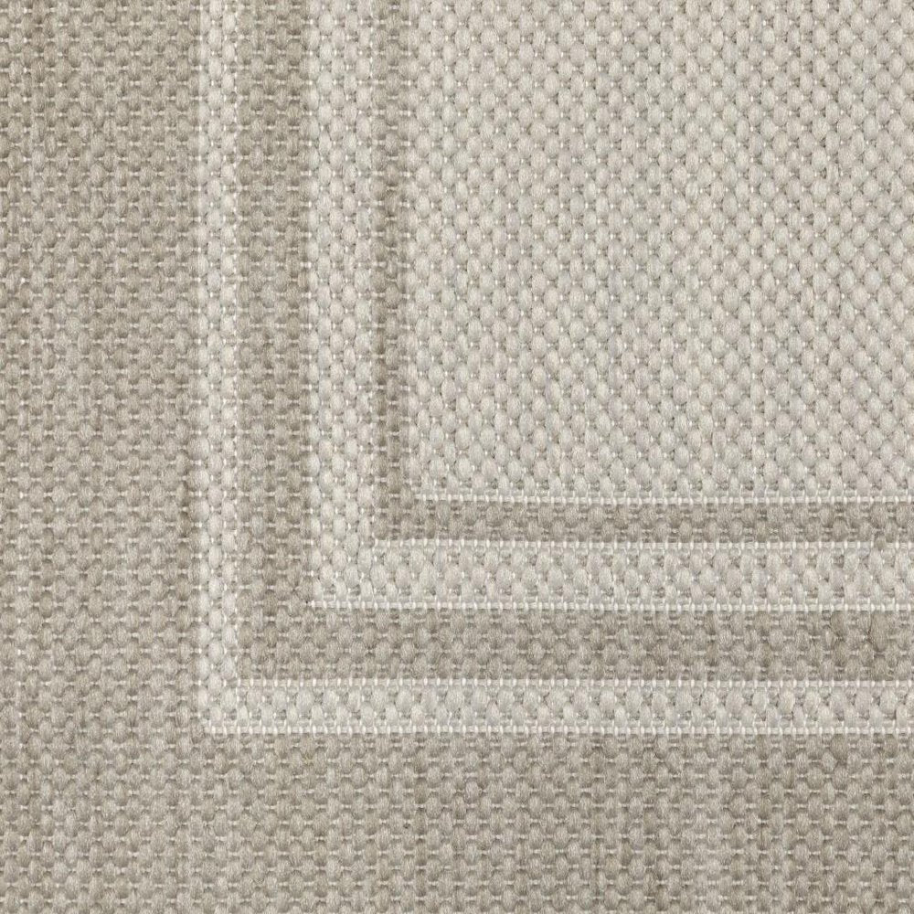 3' X 5' Gray And Ivory Indoor Outdoor Area Rug