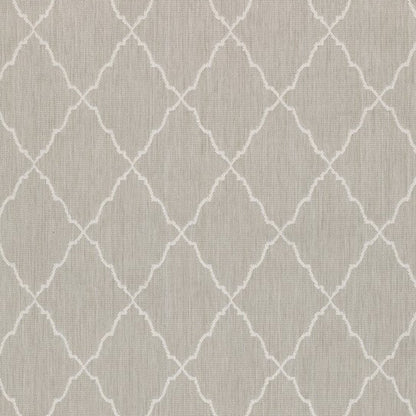 3' X 5' Gray And Ivory Indoor Outdoor Area Rug