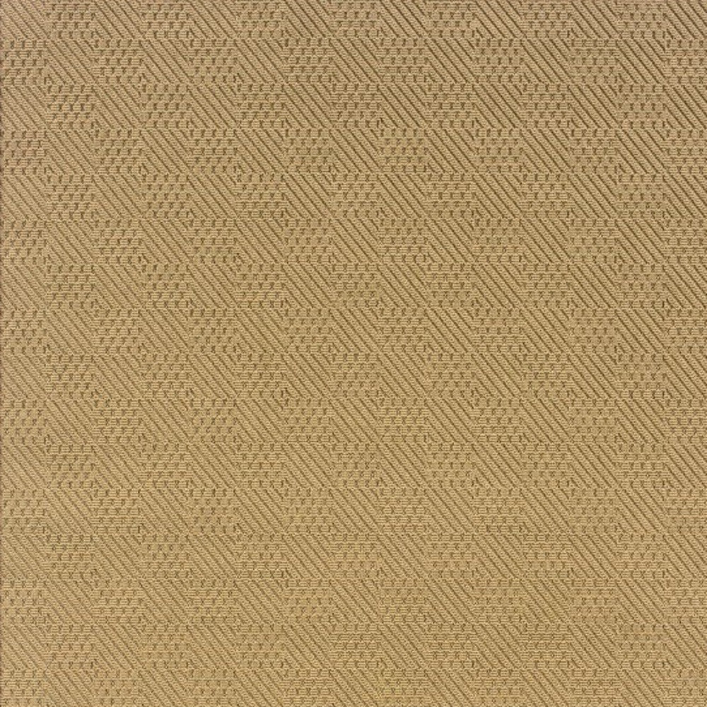 5' X 8' Beige Indoor Outdoor Area Rug