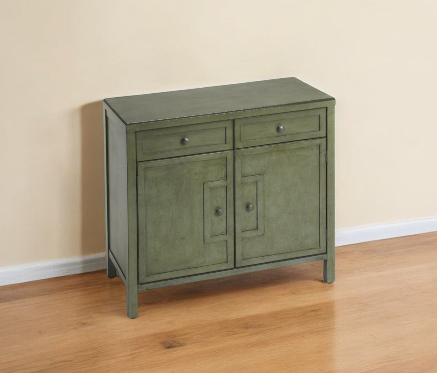 Imperial Green Console Cabinet