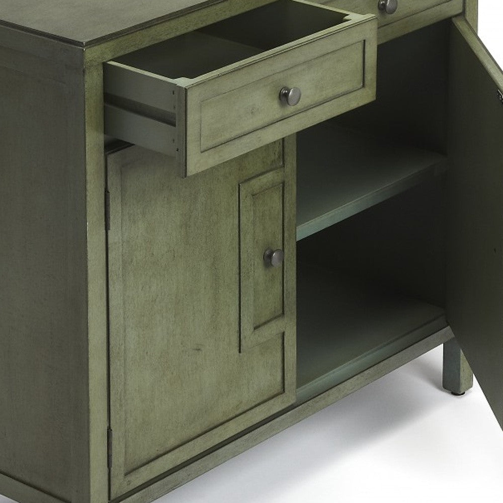 Imperial Green Console Cabinet