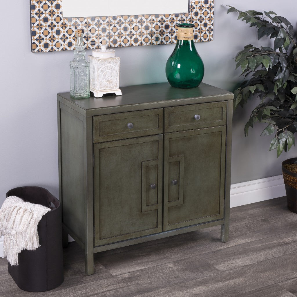 Imperial Green Console Cabinet