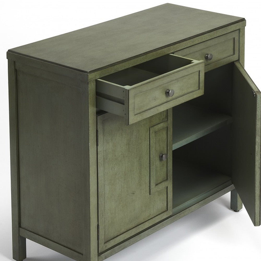 Imperial Green Console Cabinet