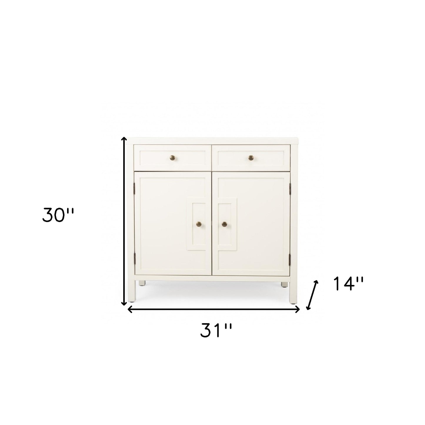 Imperial White Console Cabinet