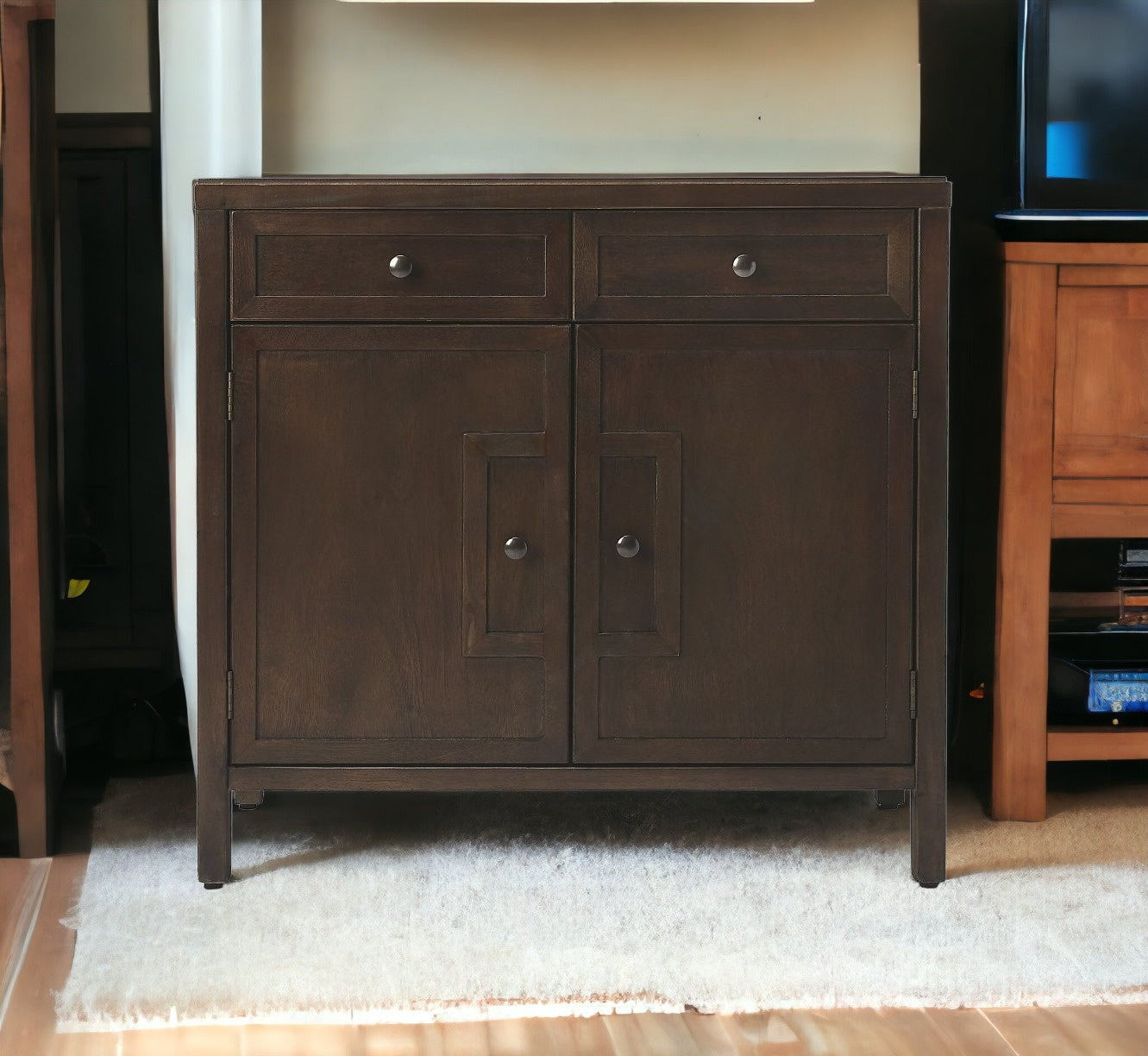 Imperial Coffee Console Cabinet