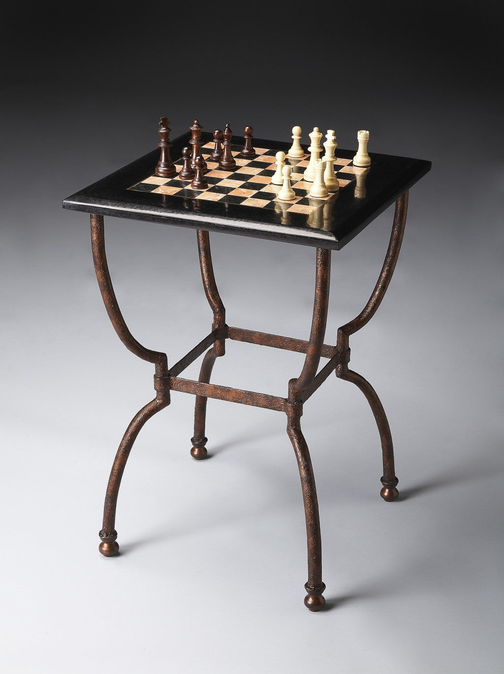 Fossil Stone Square Game Table