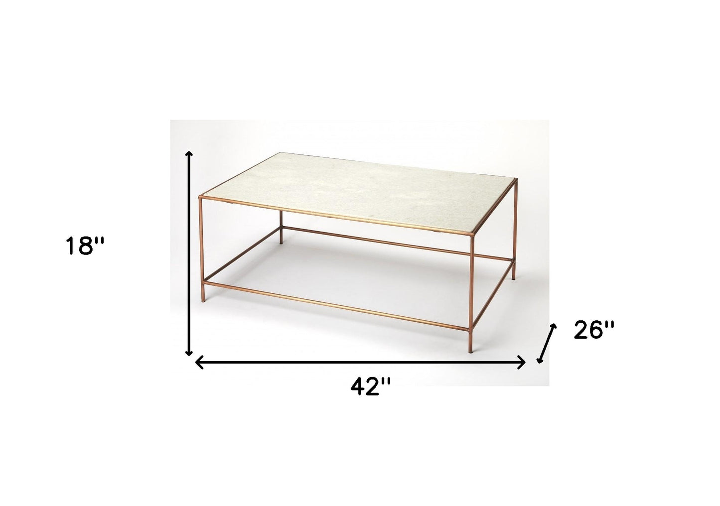 Classic White Marble Coffee Table