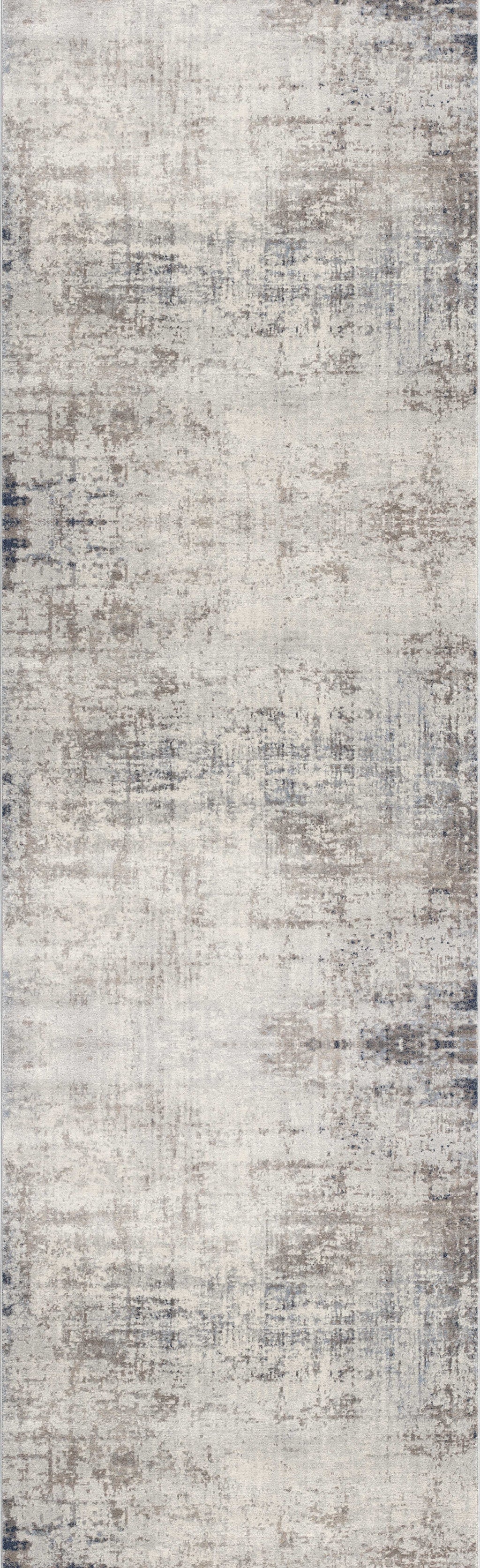 2' X 6' Navy Blue Distressed Striations Area Rug