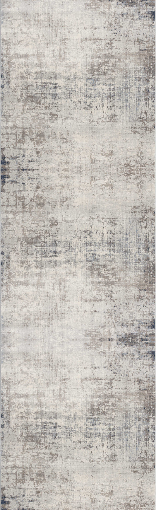 2' X 5' Navy Blue Distressed Striations Area Rug