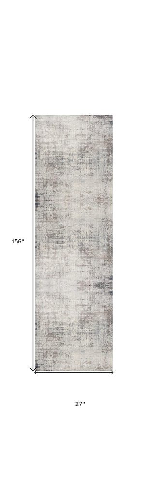 2' X 3' Navy Blue Distressed Striations Scatter Rug