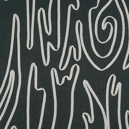 D.V. KAP HOME   24" x 24" Swindler Pillow - Black Abstract, Modern, Beach    - 3902-B-2424