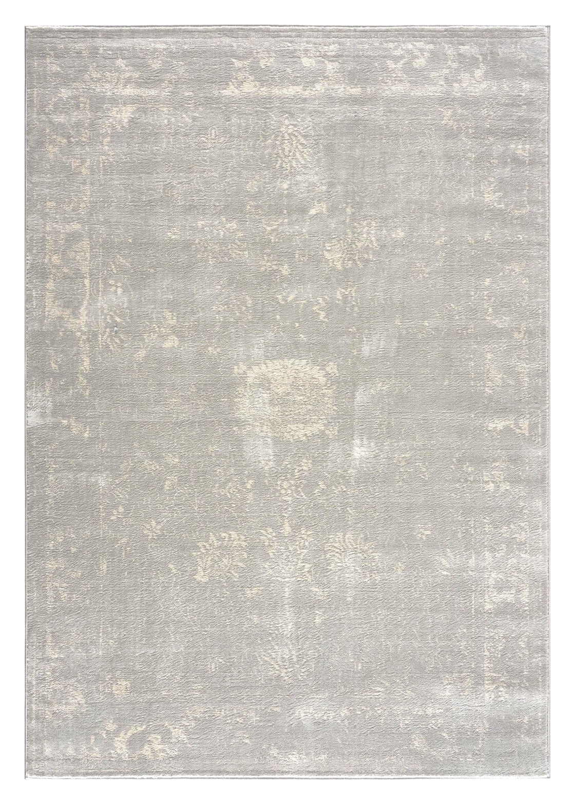 5' X 8' Modern Gray Distressed Area Rug