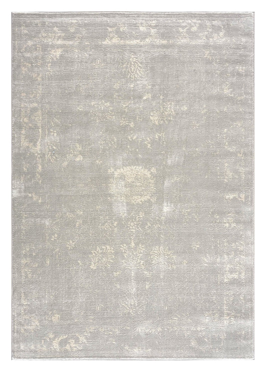 5' X 8' Modern Gray Distressed Area Rug