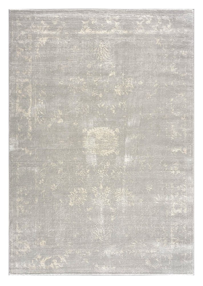 5' X 8' Modern Gray Distressed Area Rug