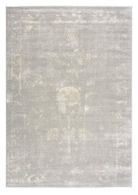 5' X 8' Modern Gray Distressed Area Rug
