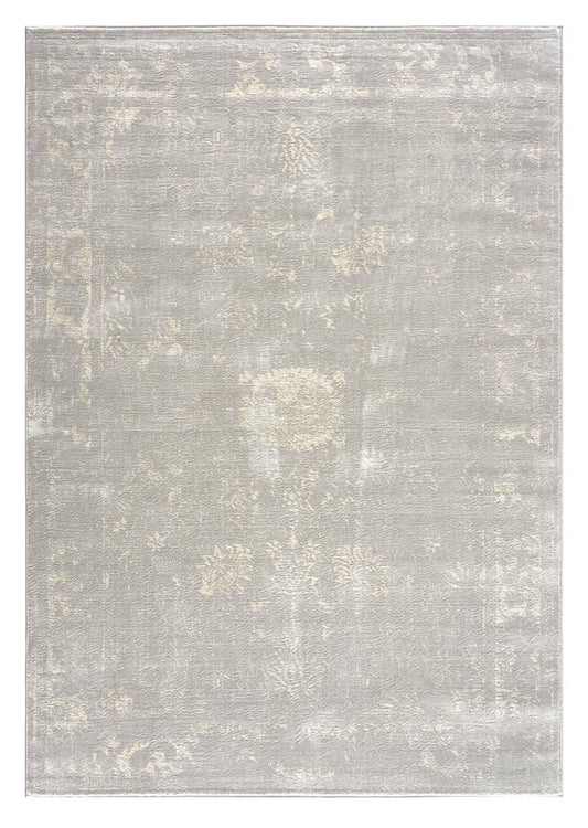 5' X 8' Modern Gray Distressed Area Rug