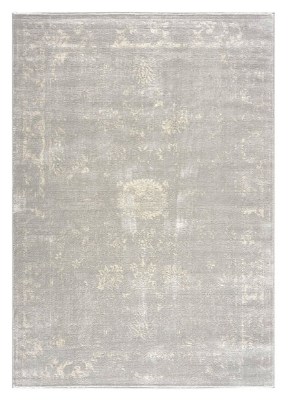 5' X 8' Modern Gray Distressed Area Rug