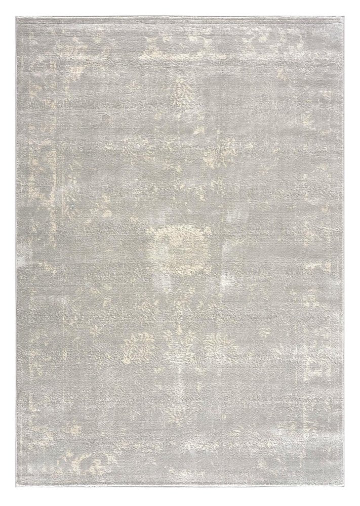 5' X 8' Modern Gray Distressed Area Rug