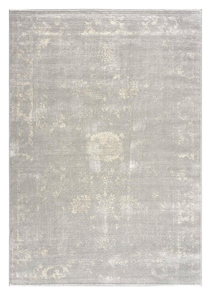 5' X 8' Modern Gray Distressed Area Rug