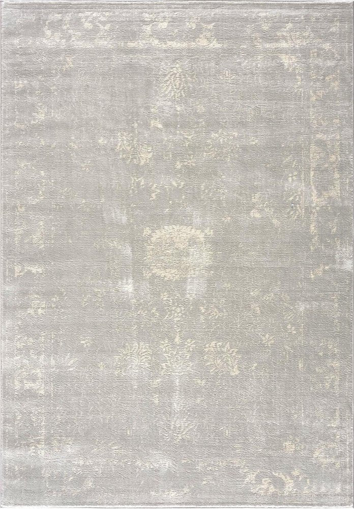 5' X 8' Modern Gray Distressed Area Rug
