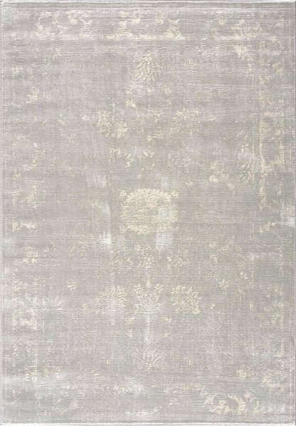 5' X 8' Modern Gray Distressed Area Rug