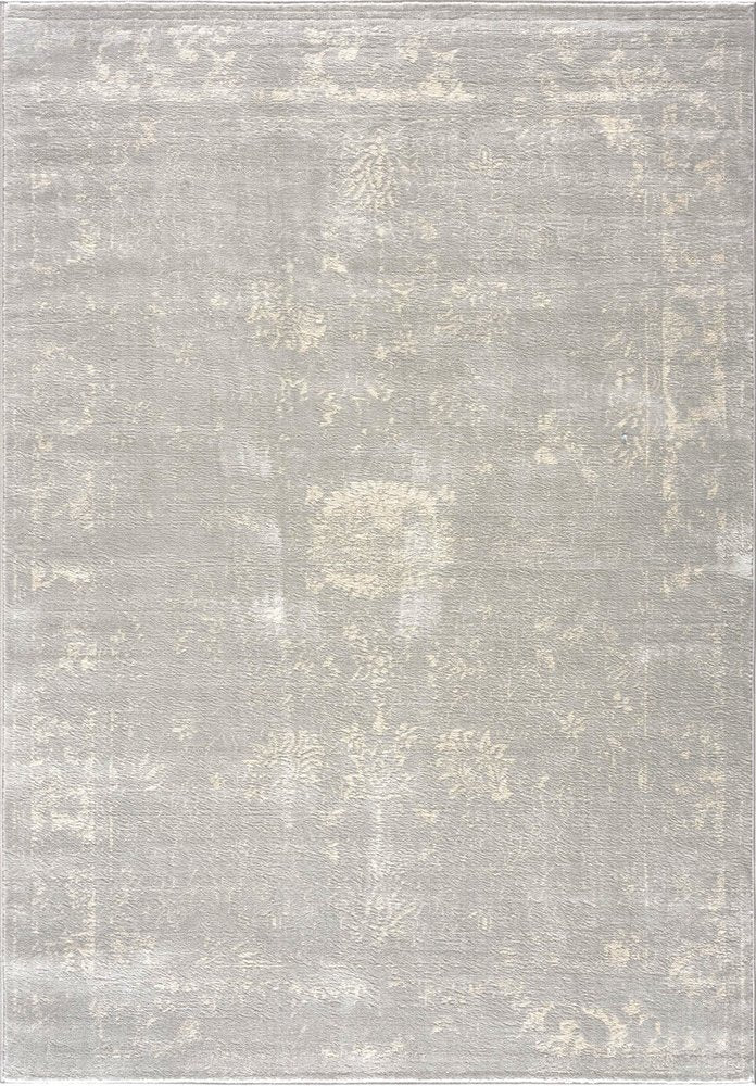 5' X 8' Modern Gray Distressed Area Rug