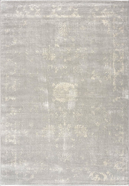 5' X 8' Modern Gray Distressed Area Rug