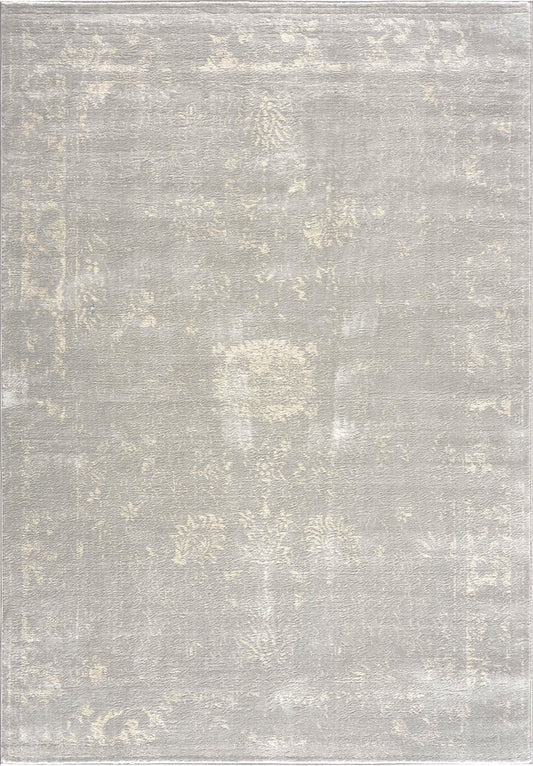 8' X 11' Modern Gray Distressed Area Rug