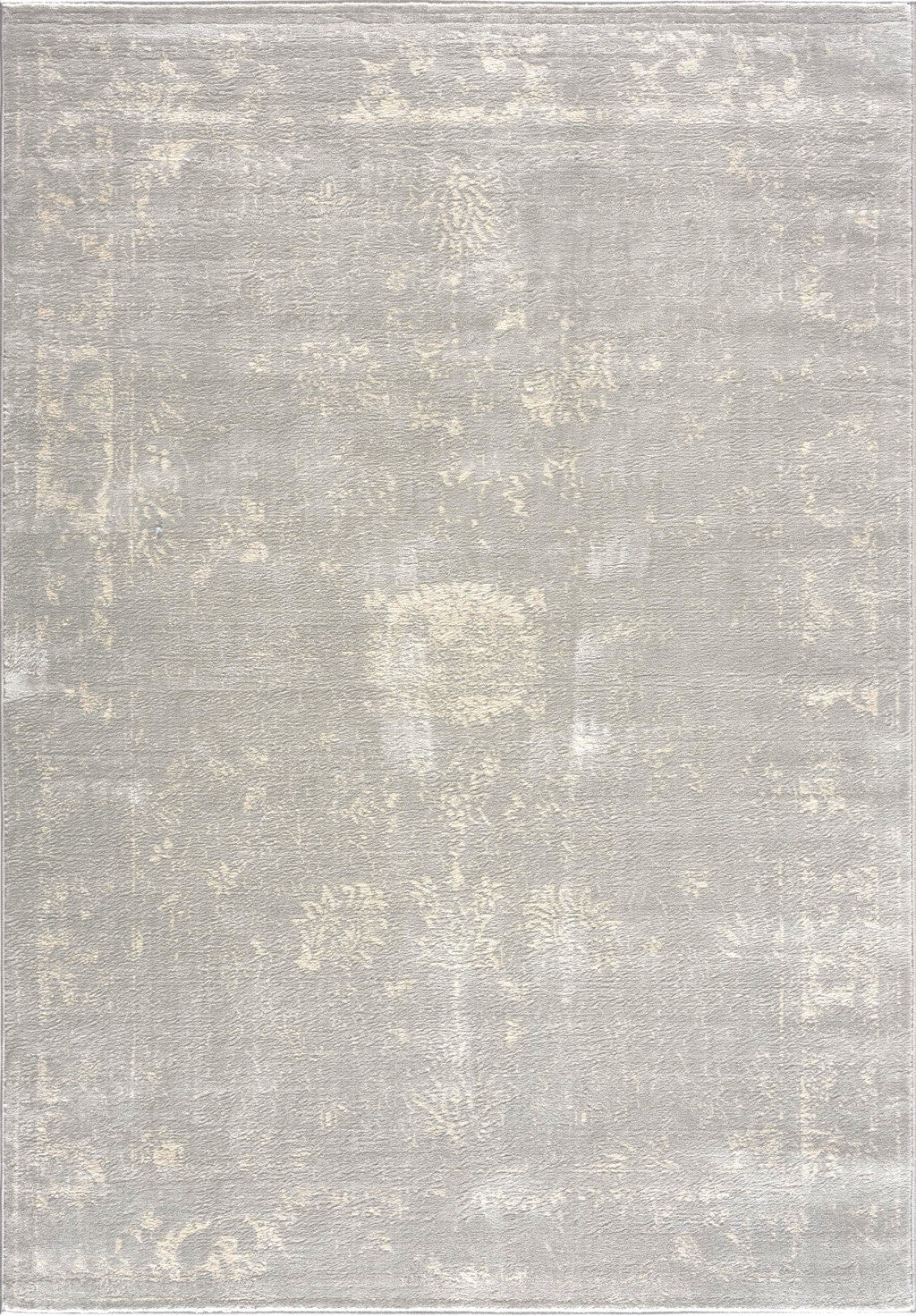 5' X 8' Modern Gray Distressed Area Rug