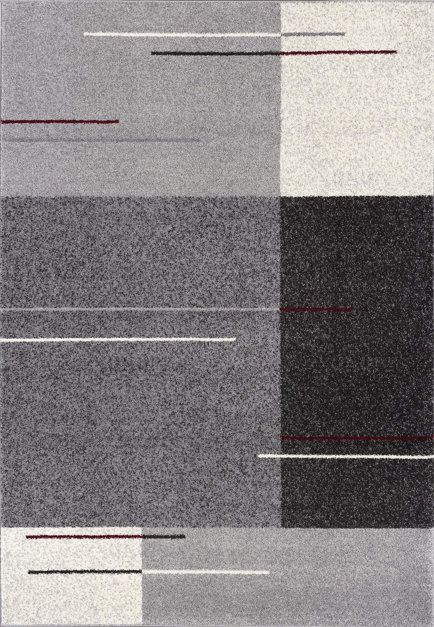 8’ X 11’ Gray Modern Geometric Area Rug