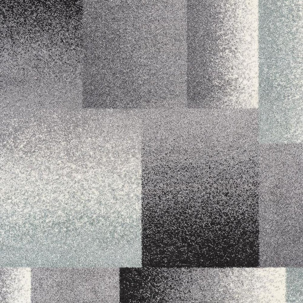 4' X 6' Gray Modern Geometric Area Rug