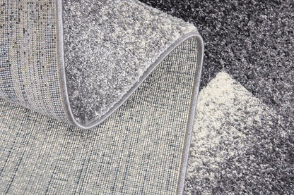 4' X 6' Gray Modern Geometric Area Rug