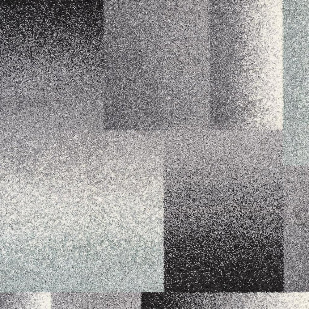 4' X 6' Gray Modern Geometric Area Rug