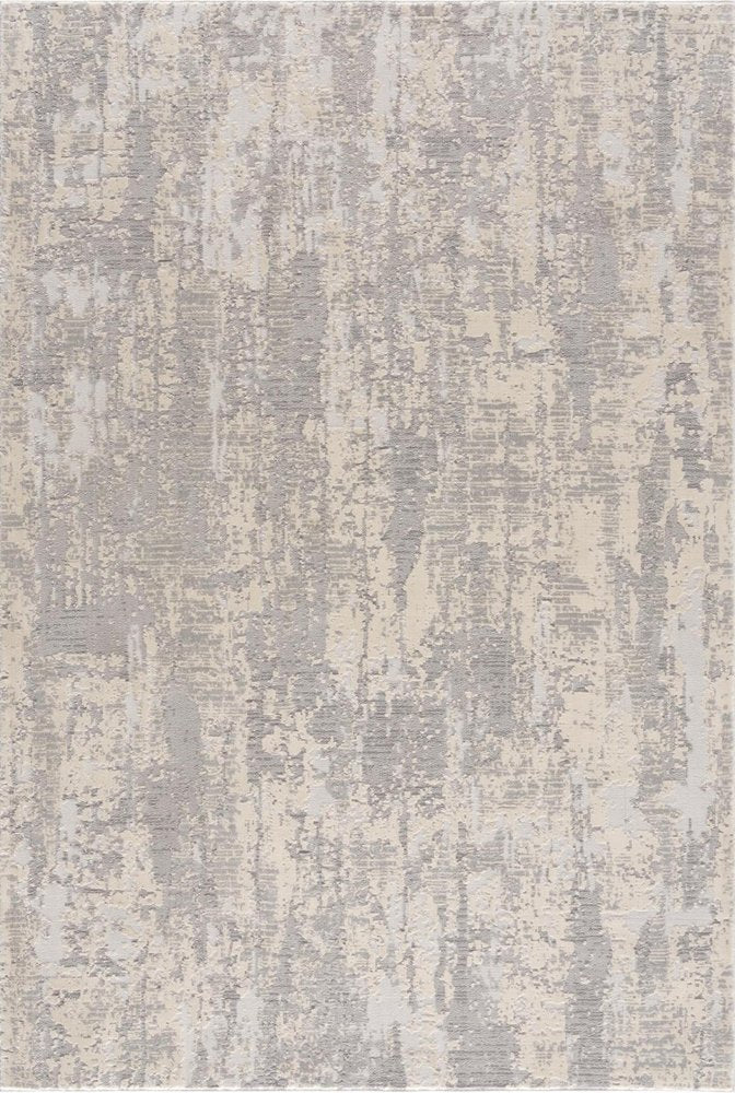 4' X 6' Gray Metro Modern Abstract Area Rug