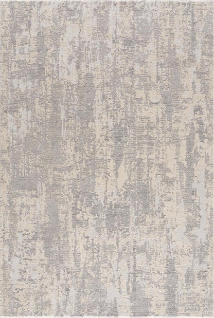4' X 6' Gray Metro Modern Abstract Area Rug