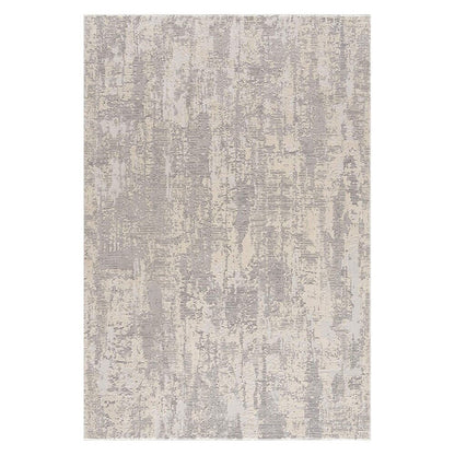 5' X 8' Grey Abstract Area Rug